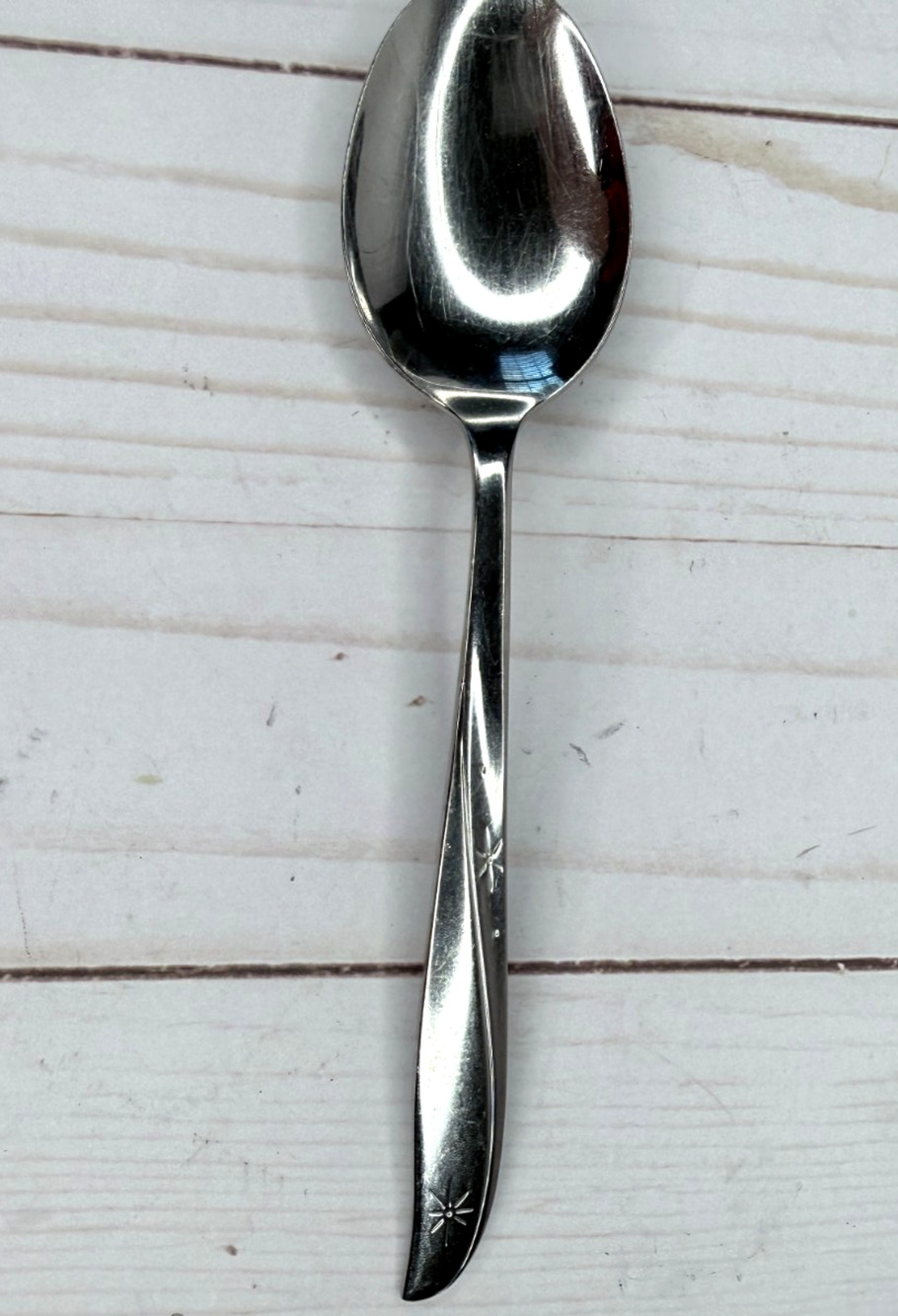 Oneida community Stainless Twin Star Mid Century Modern 1 Soup Spoon